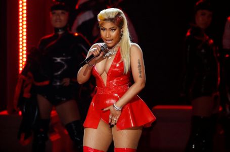 Nicki performing on stage